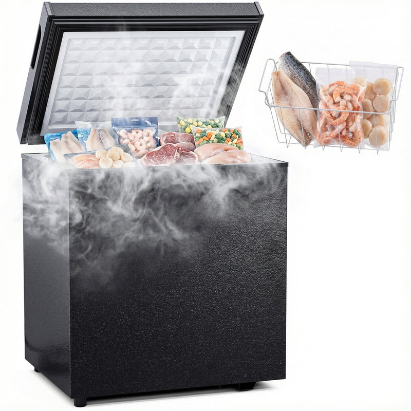 Advwin 50L Chest Freezer with Removable Wire Basket