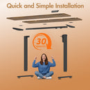 Advwin 120x60cm Electric Standing Desk Height Adjustable