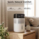 Advwin 4.5L Evaporative Humidifier for Bedroom & Living Room