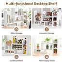 Advwin Adjustable Desktop Bookshelf Organizer