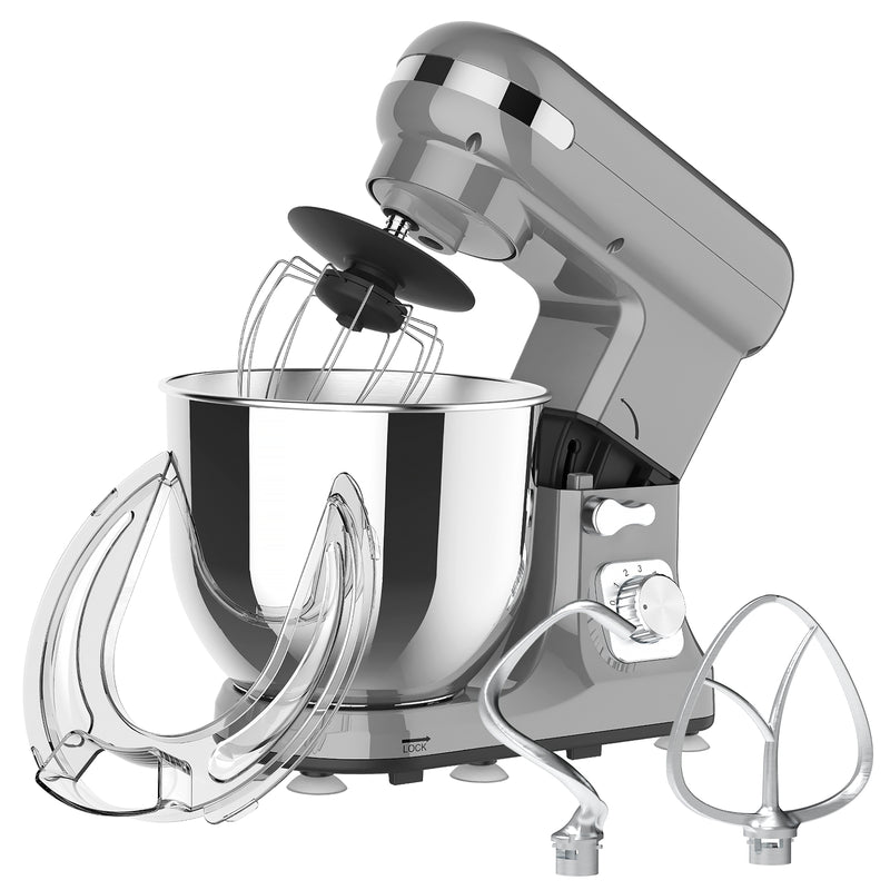 Advwin 6.5L 1400W Stand Mixer 6-Speed Grey