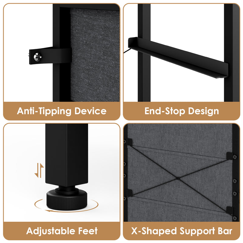 Advwin Tall Dresser for Bedroom with Adjustable Feet