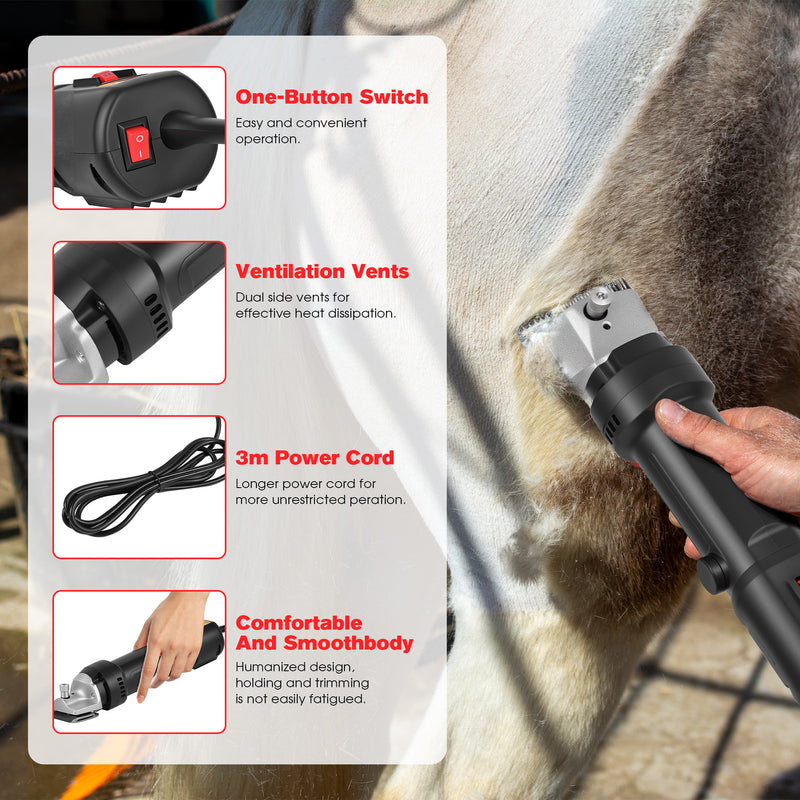 Advwin 6 Speeds Horse Cattle Clipper Grooming Shears