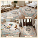 Advwin Vintage Thick Carpet Non-Slip Washable Rug Red (Pre-Order)