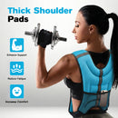 Advwin Adjustable 8kg Weighted Vest Blue