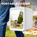 Advwin 4L Mini Fridge with LED Light White