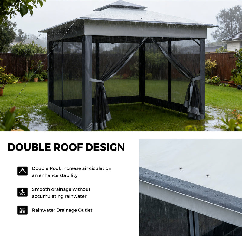 Advwin Pop-up Folding 3.3 * 3.3m Gazebo Marquee