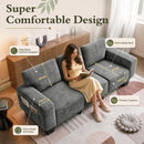 Advwin 3 Seater Sofa with Removable Backrest 225cm