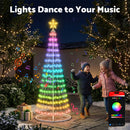 Advwin 195cm Christmas Cone Tree Lights
