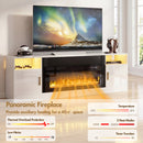 Advwin 178cm Fireplace TV Stand with 90cm Electric Fireplace
