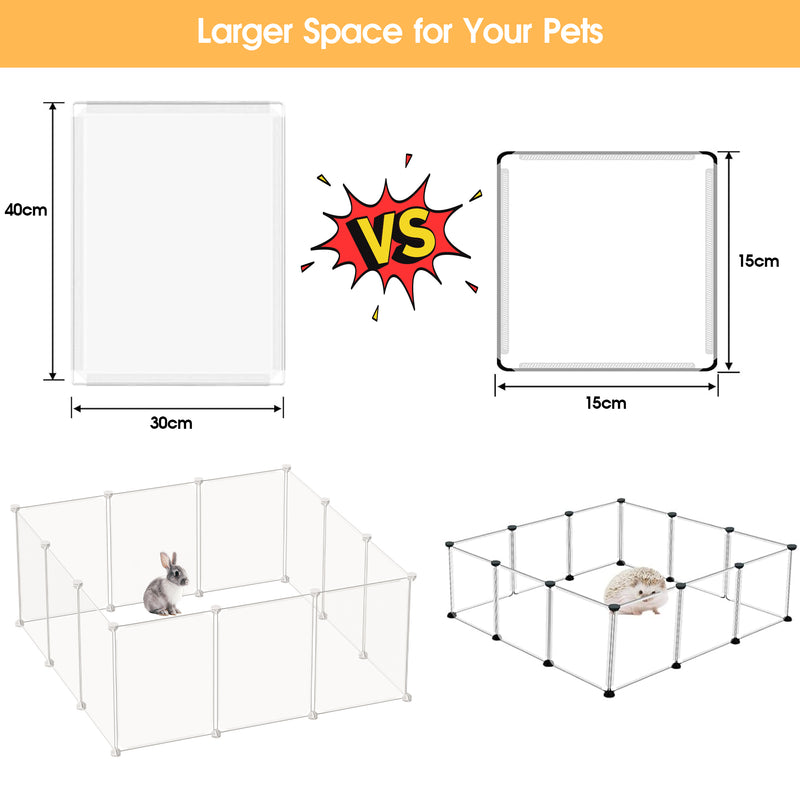 Advwin Small Animal Playpen DIY Cage 12 Panels