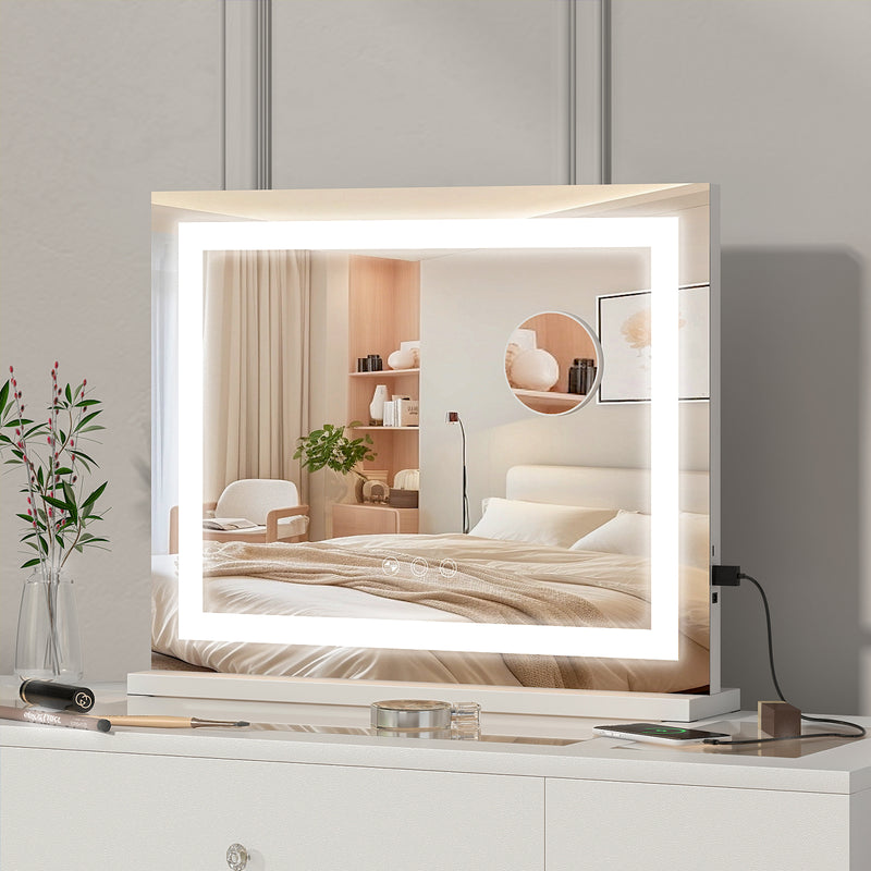Advwin Makeup Mirror with LED Lights 58x46cm