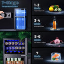 Advwin 80L 2-Door Mini Fridge with Freezer