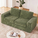 Advwin 162cm Loveseat Floor Sofa Corduroy Boneless Couch