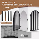 Advwin Dog Crate Furniture End Table with 3 Doors