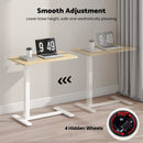 Advwin Mobile Standing Desk Pneumatic Height Adjustable