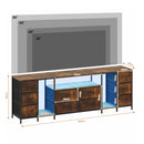 Advwin 180cm TV Cabinet with RGB LED Light and Storage Drawers