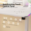 Advwin Electric Standing Desk with LED Lights Wireless Charging