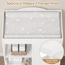 Advwin Baby Change Table with Casters & Drawers