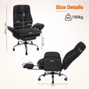 Advwin Office Armchair with Adjustable Arms & Footrest