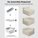 Advwin Armless Sofa Chair Chenille Fabric (Pre-Order)