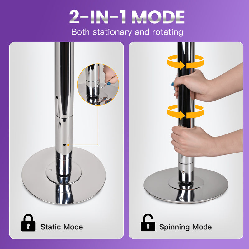 Advwin Portable Removable Dance Pole for Home Gym