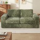 Advwin 162cm Loveseat Floor Sofa Corduroy Boneless Couch