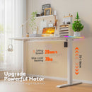 Advwin Electric Standing Desk with LED Lights Wireless Charging