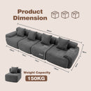 Advwin 4-5 Seater Sofa Convertible Sofa Bed (Pre-Order)