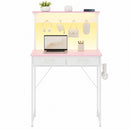 Advwin 80cm Small Desk w/ Monitor Stand & Pegboard