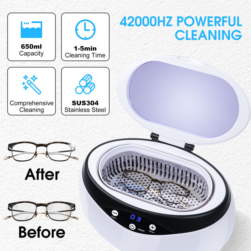 Advwin Ultrasonic Cleaner 650ml Jewelry Cleaner Machine(Pre-order)