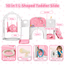 Advwin 10-in-1 Kids Slide Swing Set Indoor & Outdoor Playset