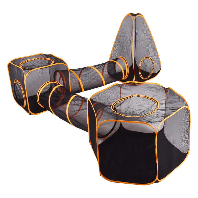 Advwin 6-in-1 Outdoor Cat Enclosure with Playhouse & Tents