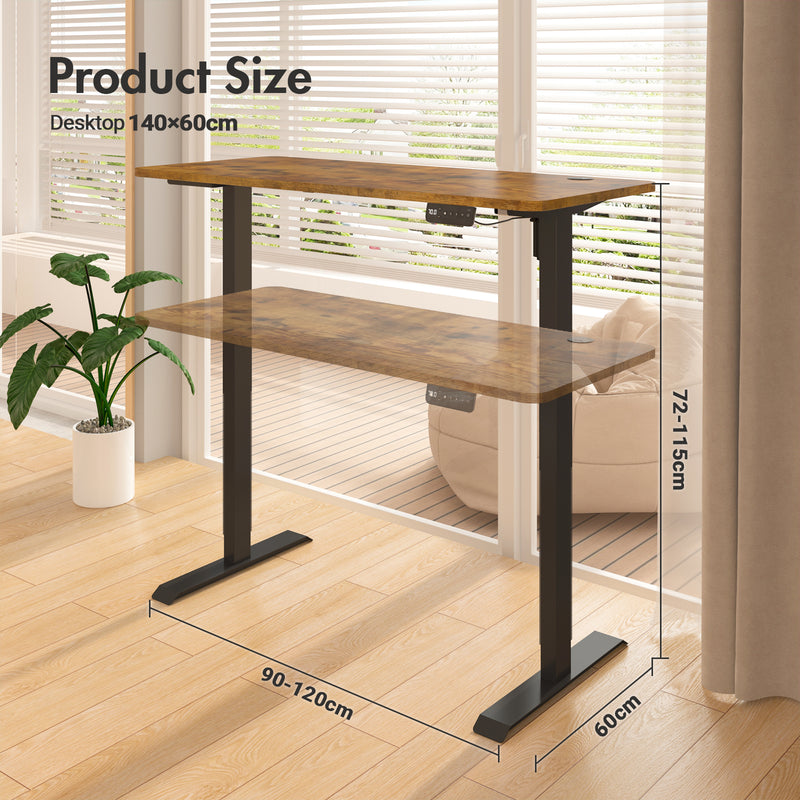 Advwin Electric Standing Desk  Adjustable Height 140cm