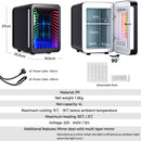 Advwin 4L Mini Fridge with LED Light Black