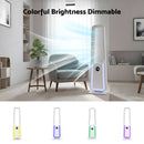 Advwin Quiet Bladeless Tower Fan with 4-Color Lights