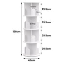 Advwin 4-Tier Rotating 360° Bookshelf Organizer