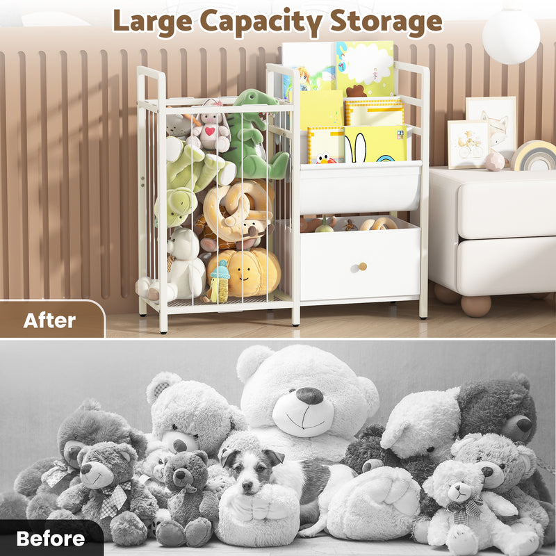 Advwin 3-in-1 Kids Bookshelf and Toy Storage 3-Tier