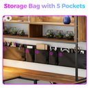 Advwin L Shaped Gaming Desk with LED Lights 130cm