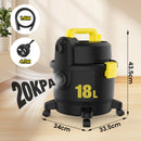 Advwin Wet/Dry Vacuum Cleaner 18L 1000W Black