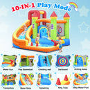 Advwin 10 in 1 Kids Inflatable Bounce House w/ Water Slide