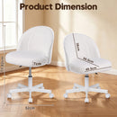 Advwin Teddy Fleece Vanity Chair 360° Swivel