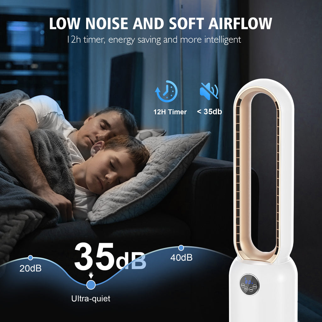 Advwin Remote Advwin Upgraded Bladeless Tower Fan with Remote