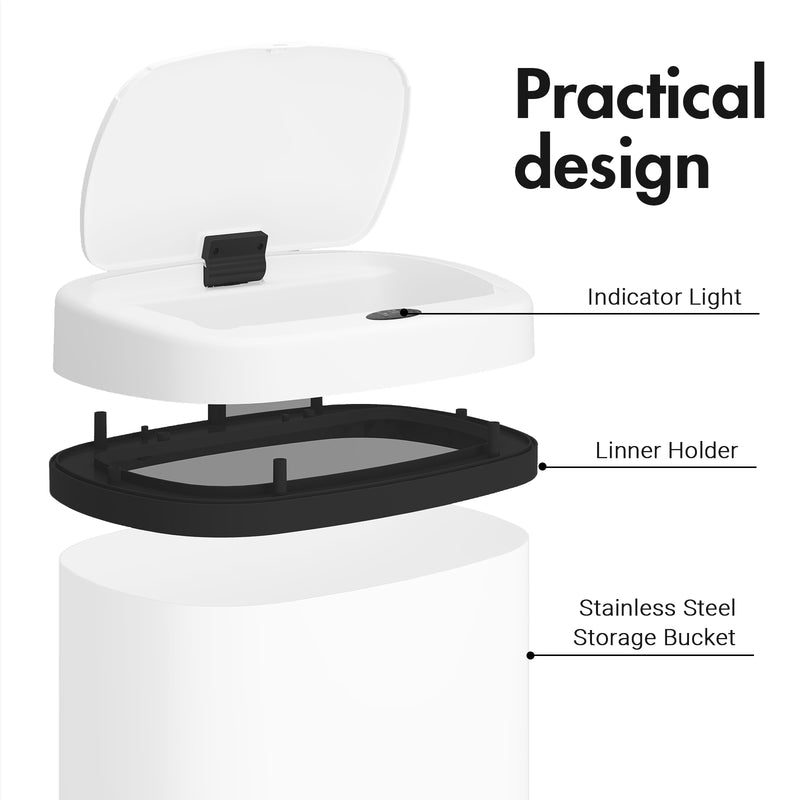 Advwin 50L Motion Sensor Rubbish Bin