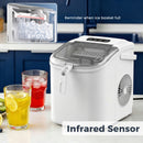 Advwin 12KG Self-Cleaning Ice Makers with Handle White