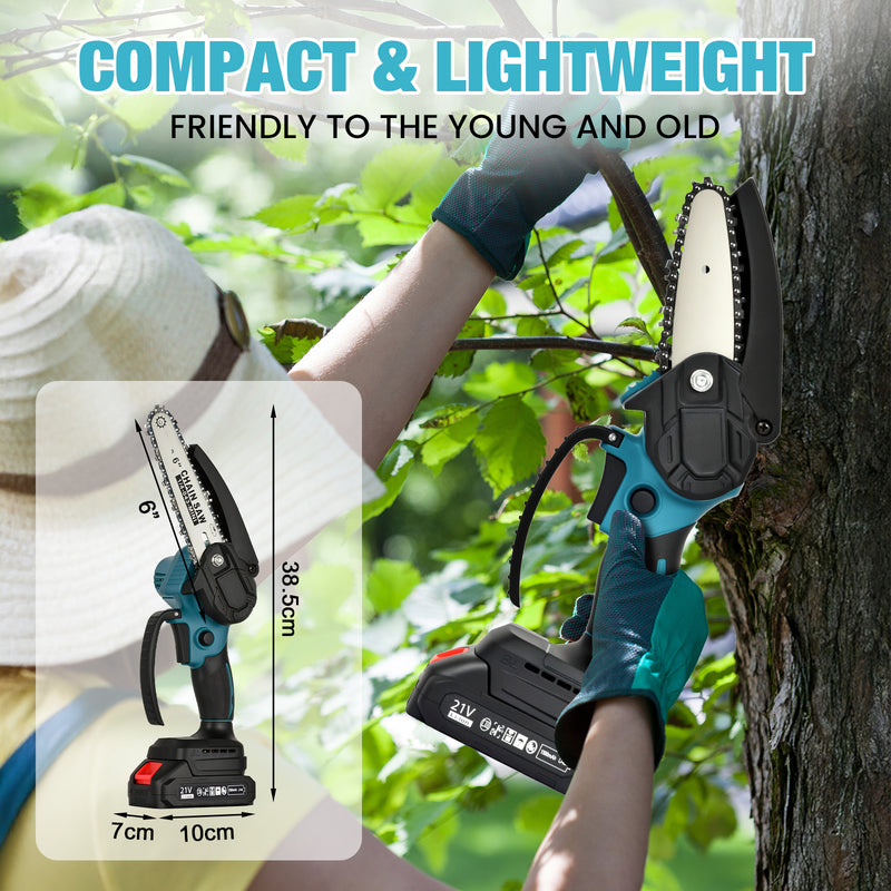 Advwin 4"+6" Electric Cordless ChainSaw