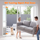 Advwin Large Aluminum Dog Door for Sliding Glass Door