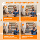Advwin Wooden Pet Ramp with Non-Slip Gentle Slope