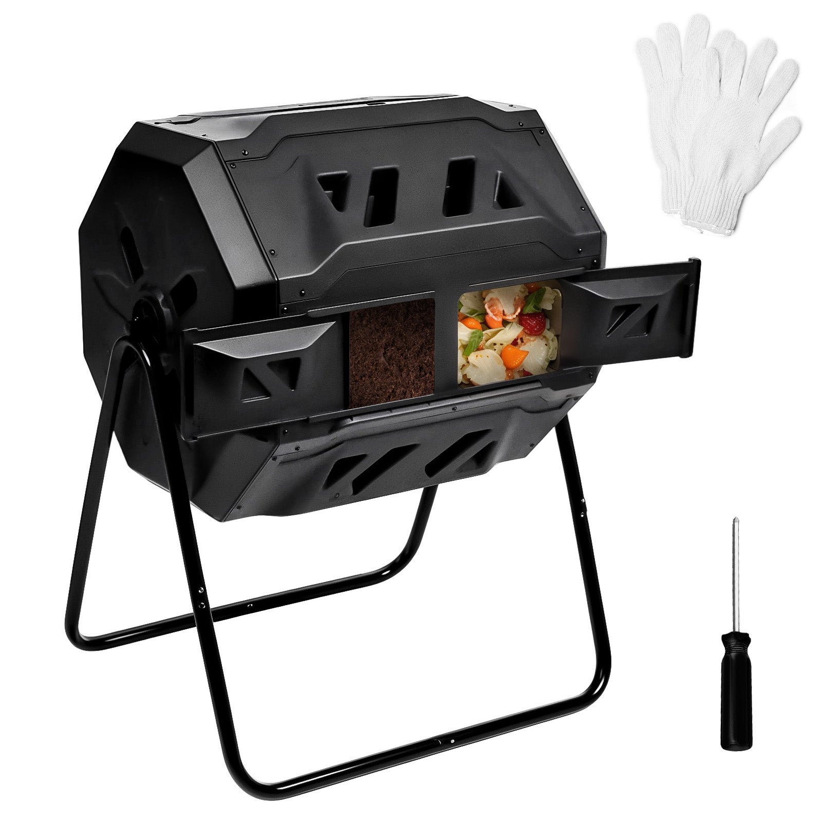 Advwin Garden Composting Bin Dual Chamber 160L