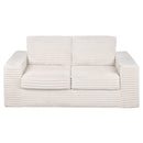 Advwin 162cm Loveseat Floor Sofa Corduroy Boneless Couch